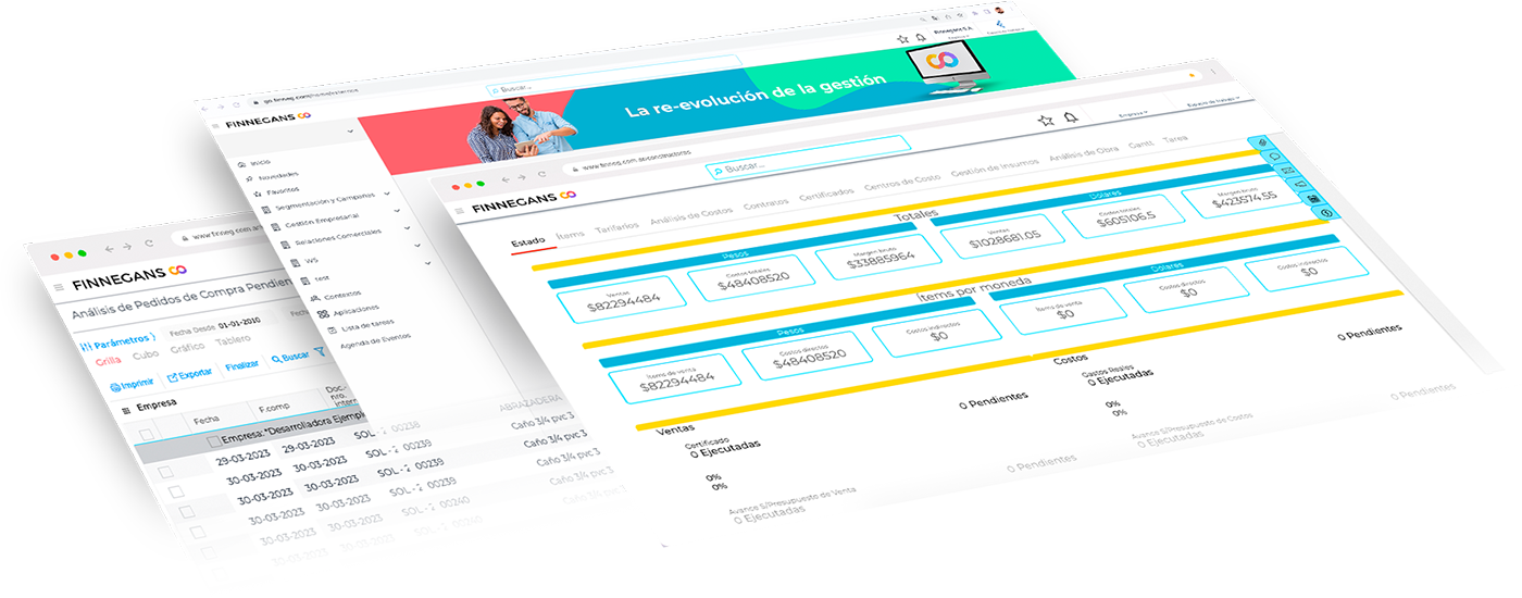 Interfaz Finnegans GO D.A.I. Start