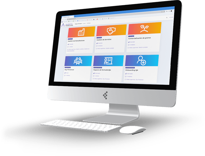 Computadora con Academia Finnegans